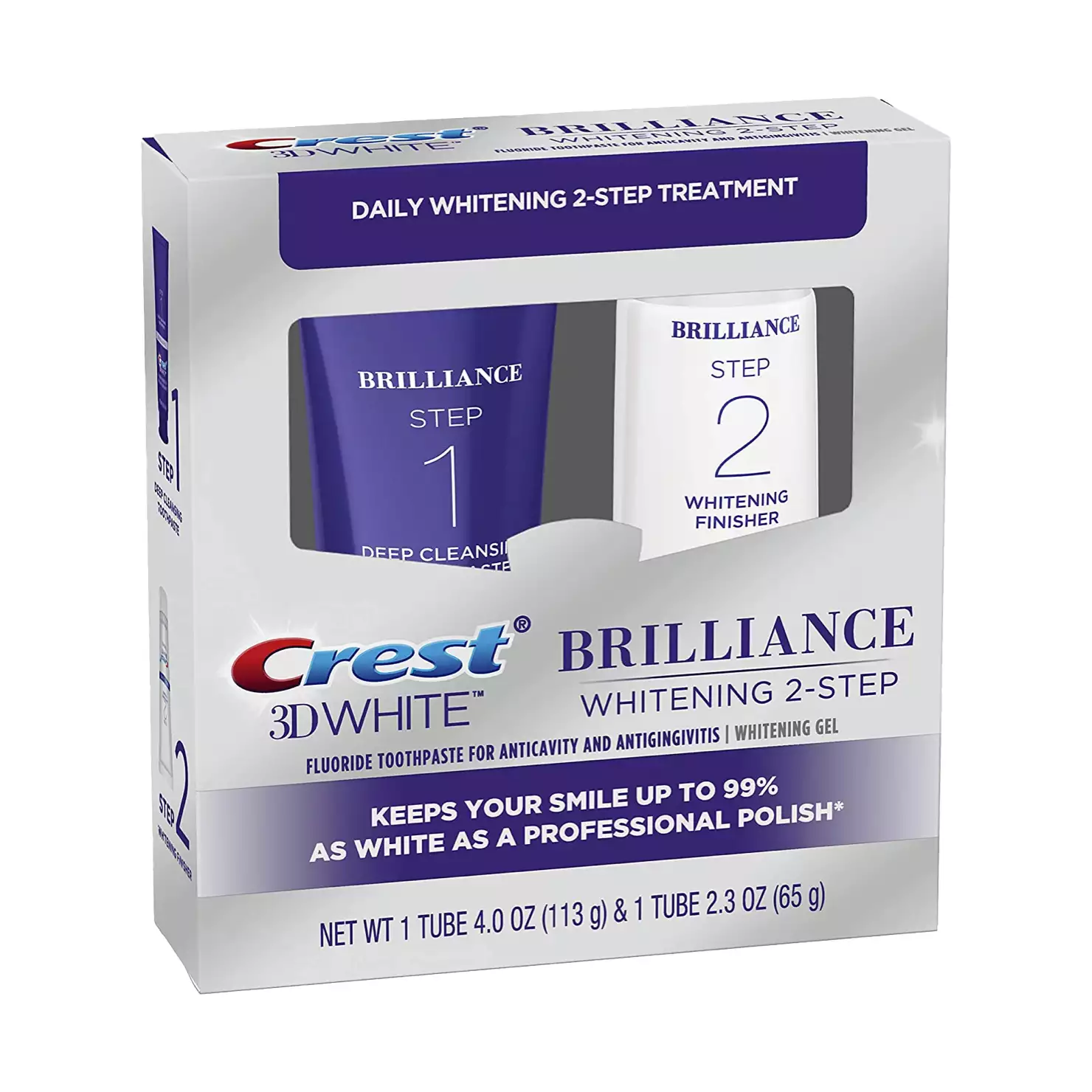 Система за избелване на зъби Crest 3D White Brilliance Two-step Система за избелване на зъби Crest 3D White Brilliance Two-step